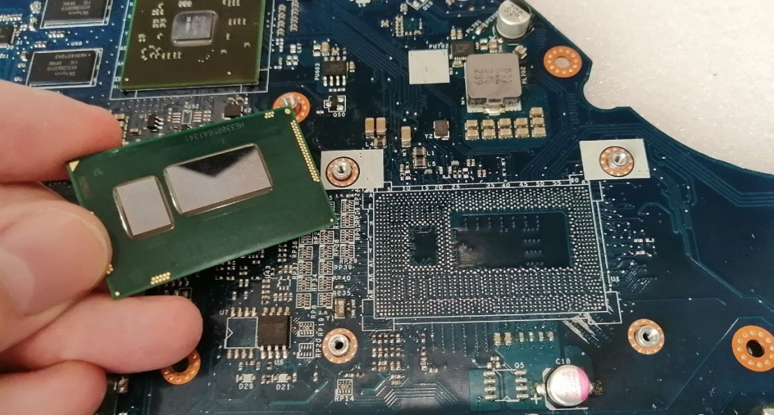 Замена CPU после КЗ на ноутбуке Acer