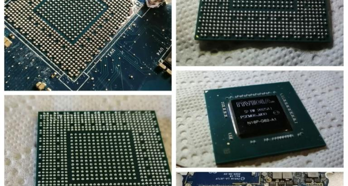 Реболл GPU Acer Nitro 5, Фотоотчёт по заказу №0000012