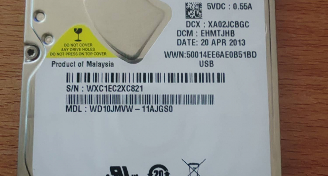 HDD 1TB данные , Фотоотчёт по заказу №00000226